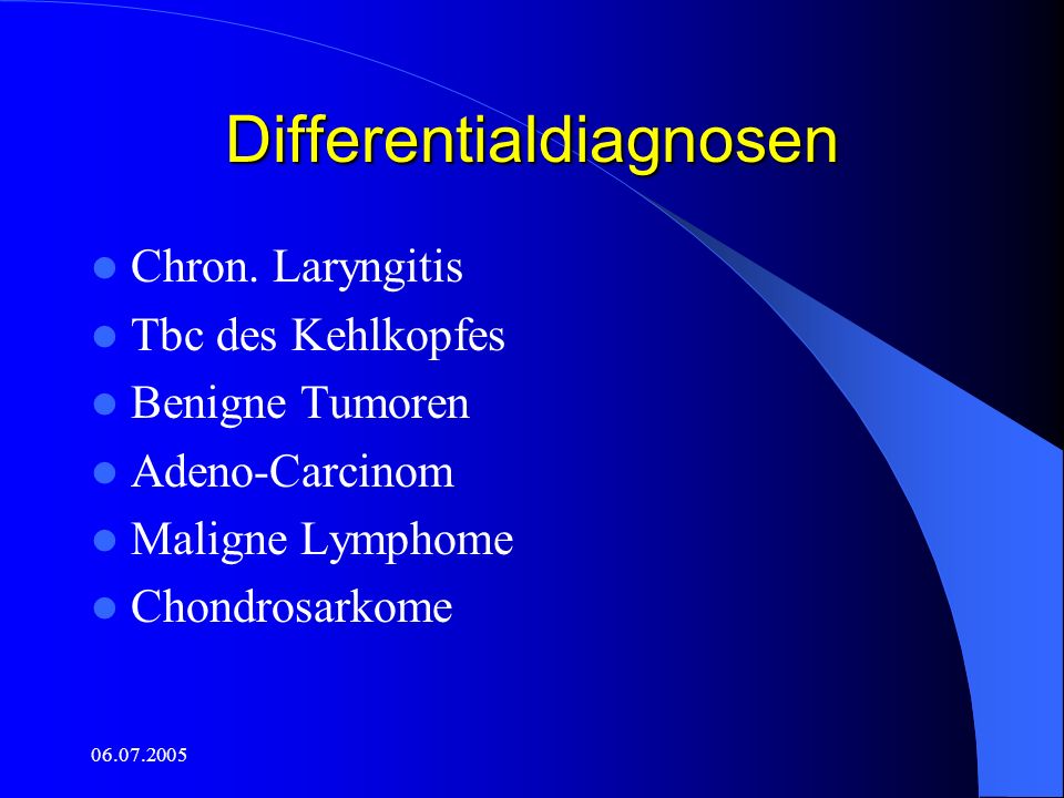 Differentialdiagnosen