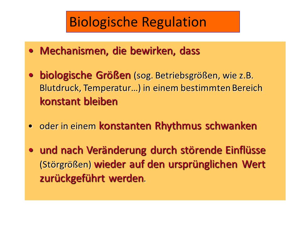 Biologische Regulation