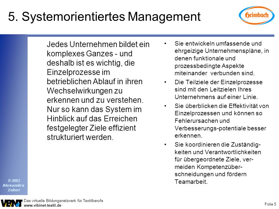 5. Systemorientiertes Management