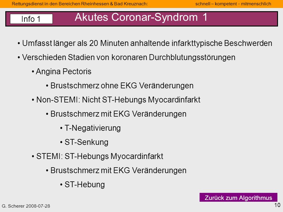 Akutes Coronar-Syndrom 1
