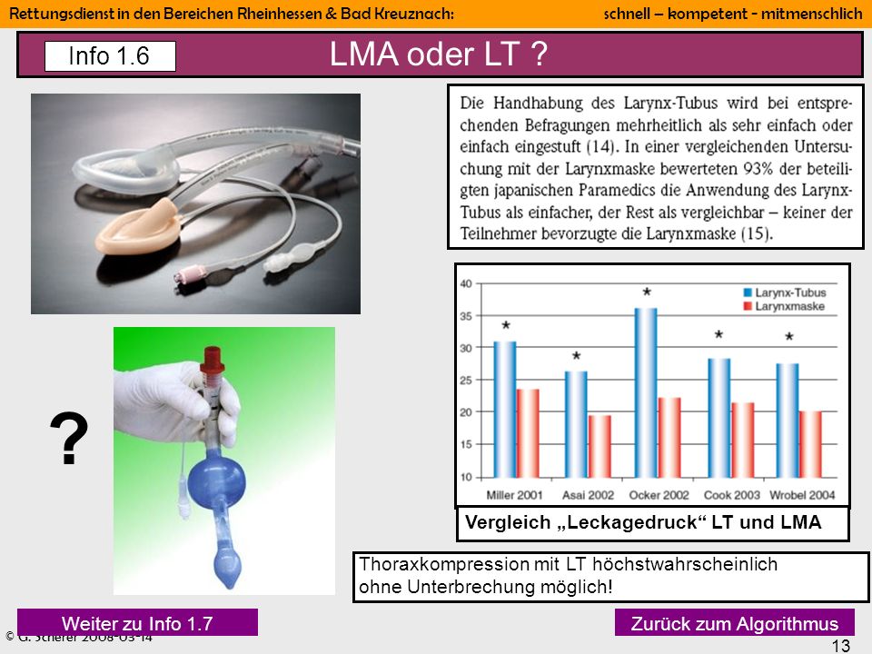 LMA oder LT Info 1.6 Vergleich „Leckagedruck LT und LMA