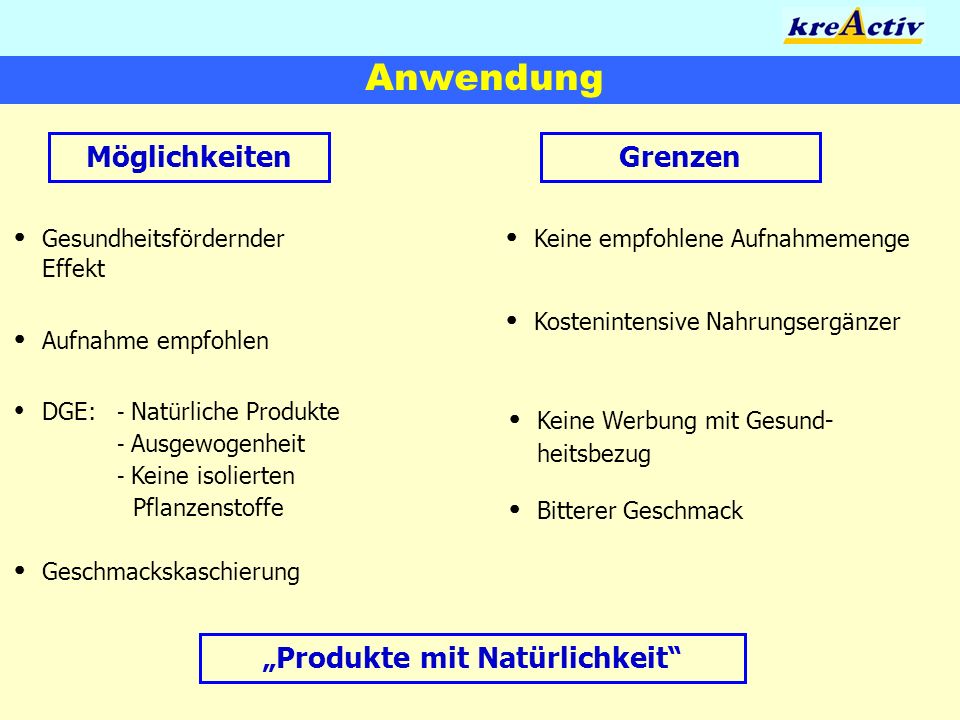 „Produkte mit Natürlichkeit