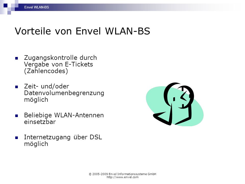 Vorteile von Envel WLAN-BS