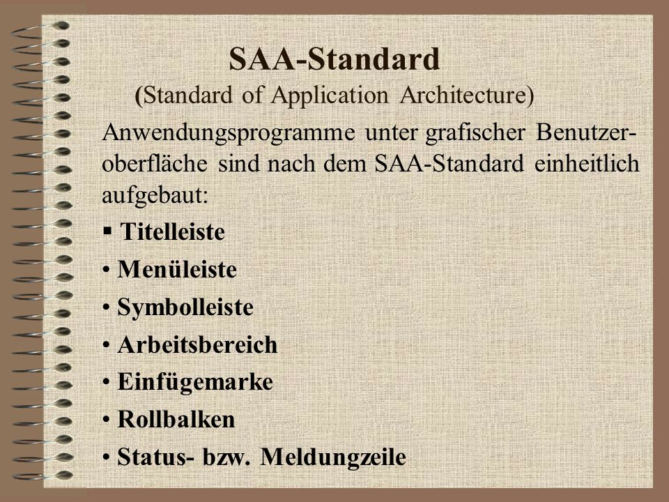 SAA-Standard (Standard of Application Architecture)