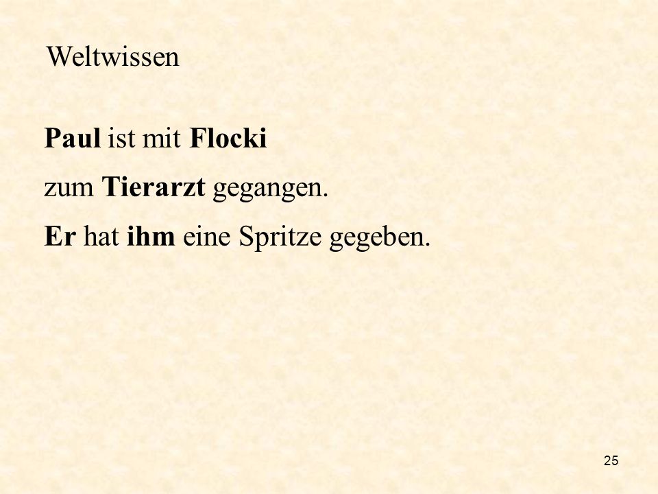 Weltwissen Paul ist mit Flocki zum Tierarzt gegangen. Er hat ihm eine Spritze gegeben.