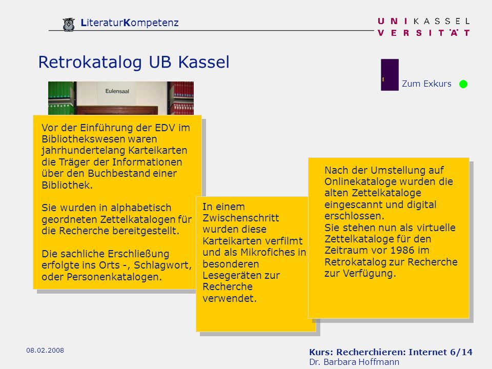 Retrokatalog UB Kassel