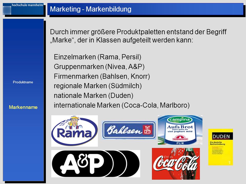 Marketing - Markenbildung