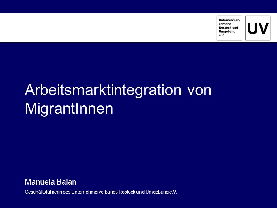 Arbeitsmarktintegration von MigrantInnen
