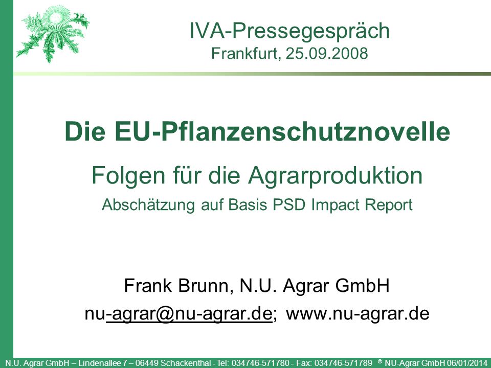 IVA-Pressegespräch Frankfurt,