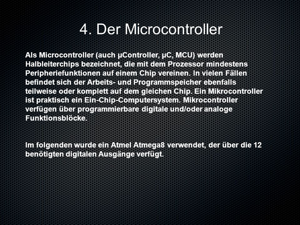4. Der Microcontroller