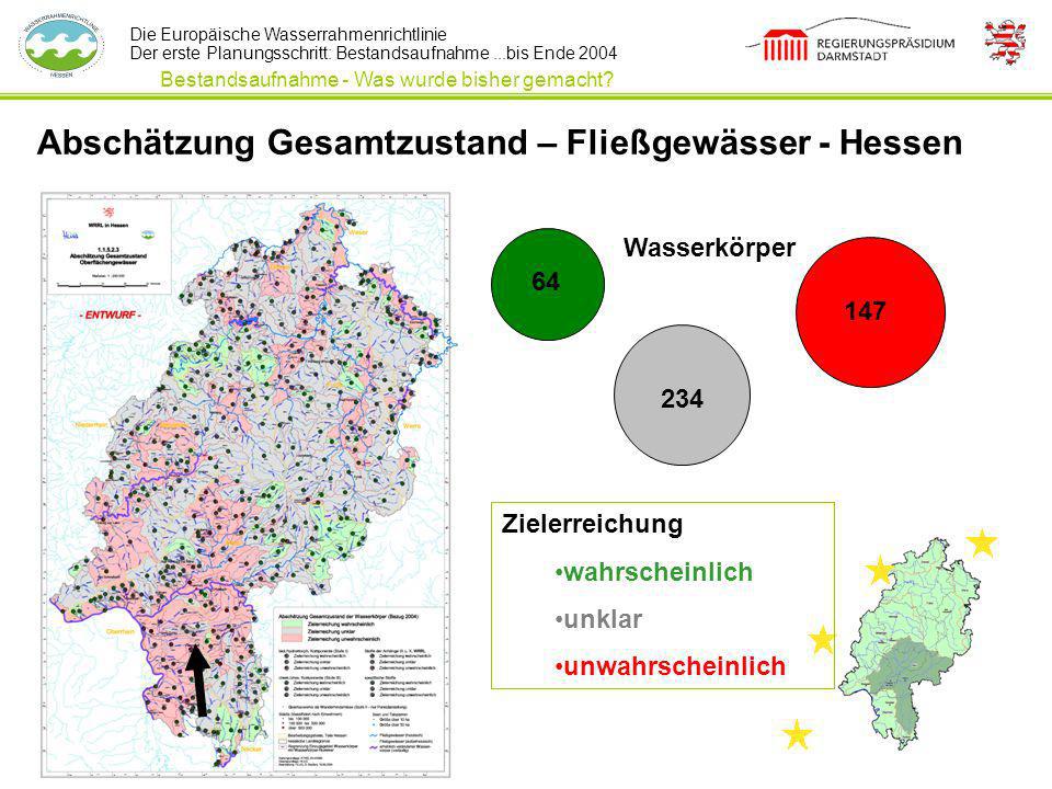 Abschätzung Gesamtzustand – Fließgewässer - Hessen