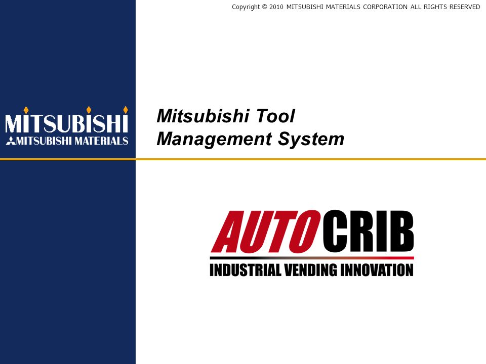 Mitsubishi Tool Management System