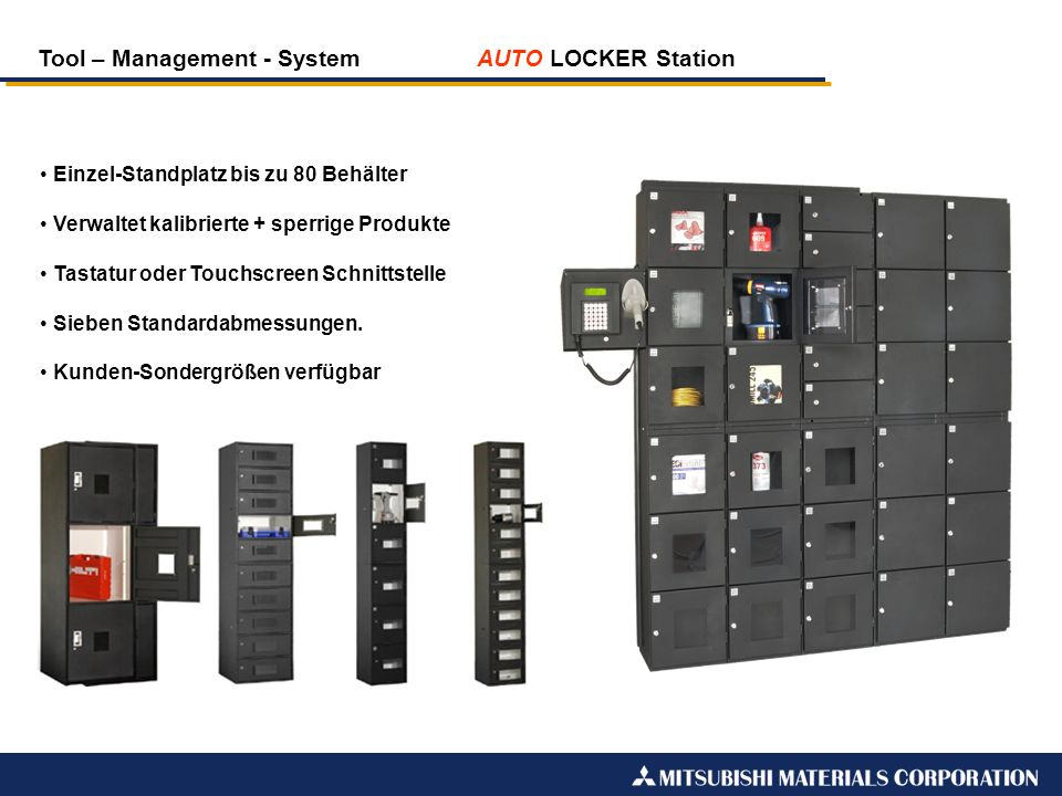 Tool – Management - System AUTO LOCKER Station