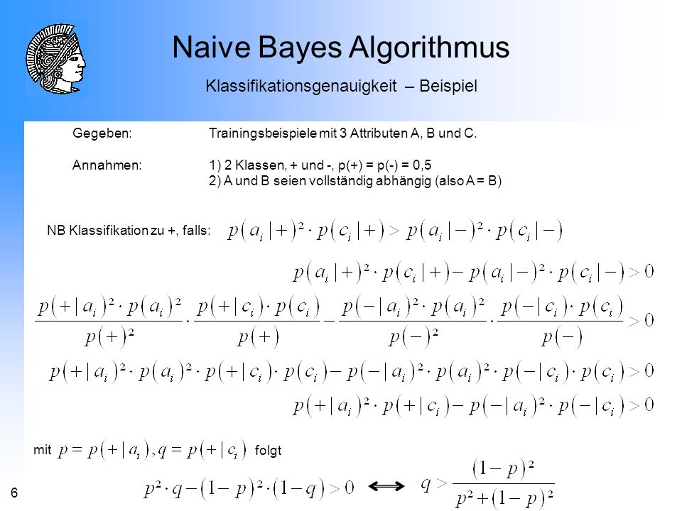 Naive Bayes Algorithmus