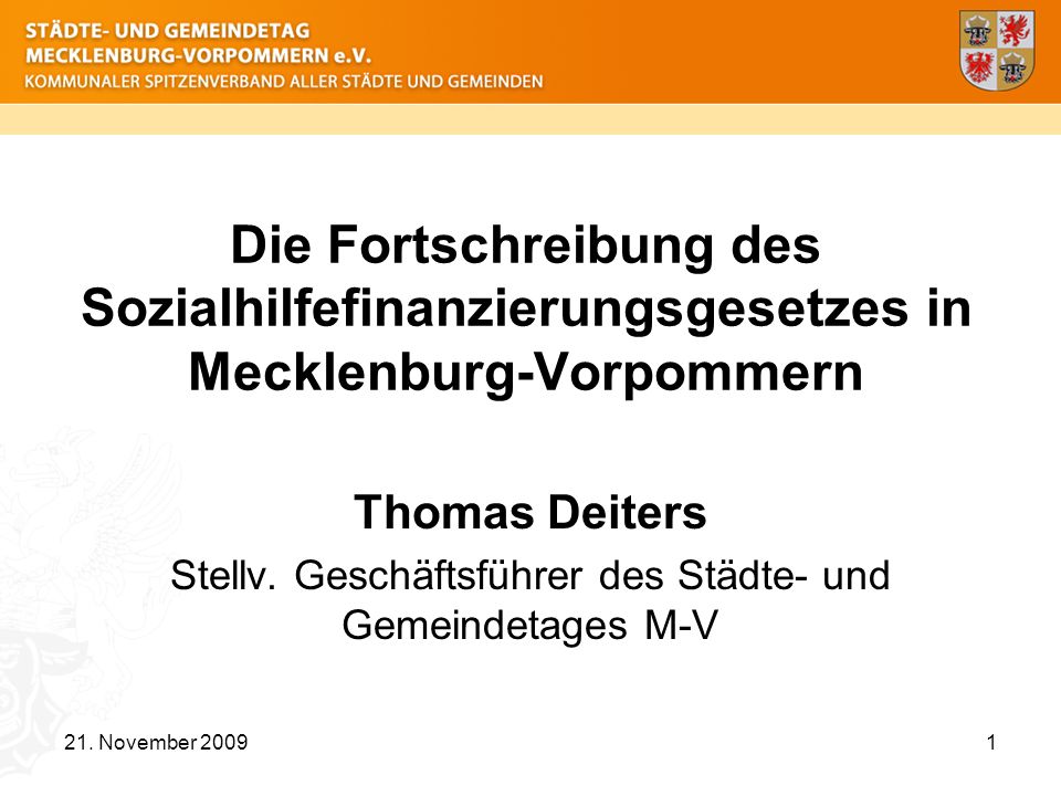 Stellv. Geschäftsführer des Städte- und Gemeindetages M-V