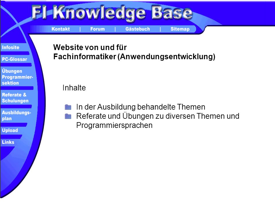 Website von und für Fachinformatiker (Anwendungsentwicklung)