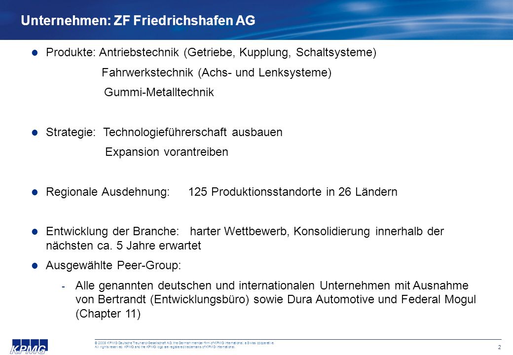 Unternehmen: ZF Friedrichshafen AG