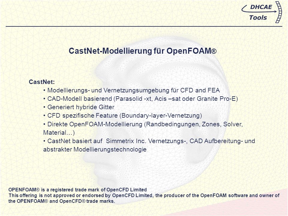 CastNet-Modellierung für OpenFOAM®
