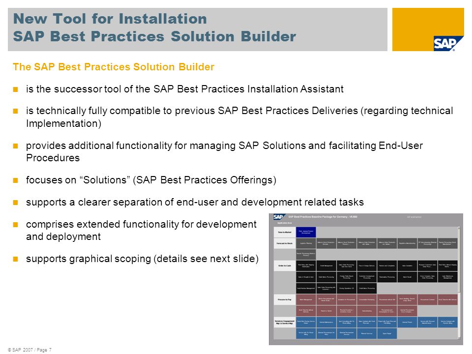 New Tool for Installation SAP Best Practices Solution Builder