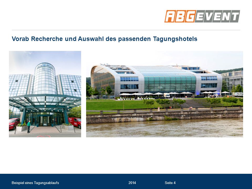 Vorab Recherche und Auswahl des passenden Tagungshotels