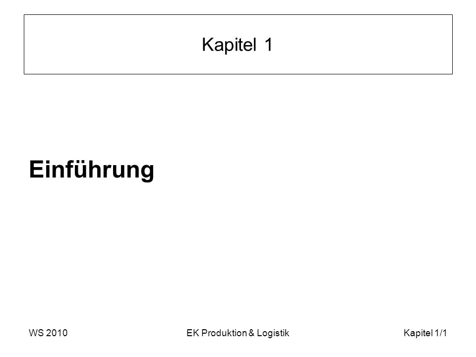 EK Produktion & Logistik