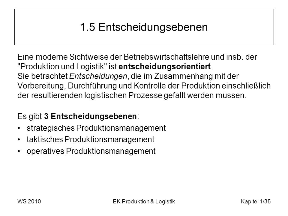 EK Produktion & Logistik