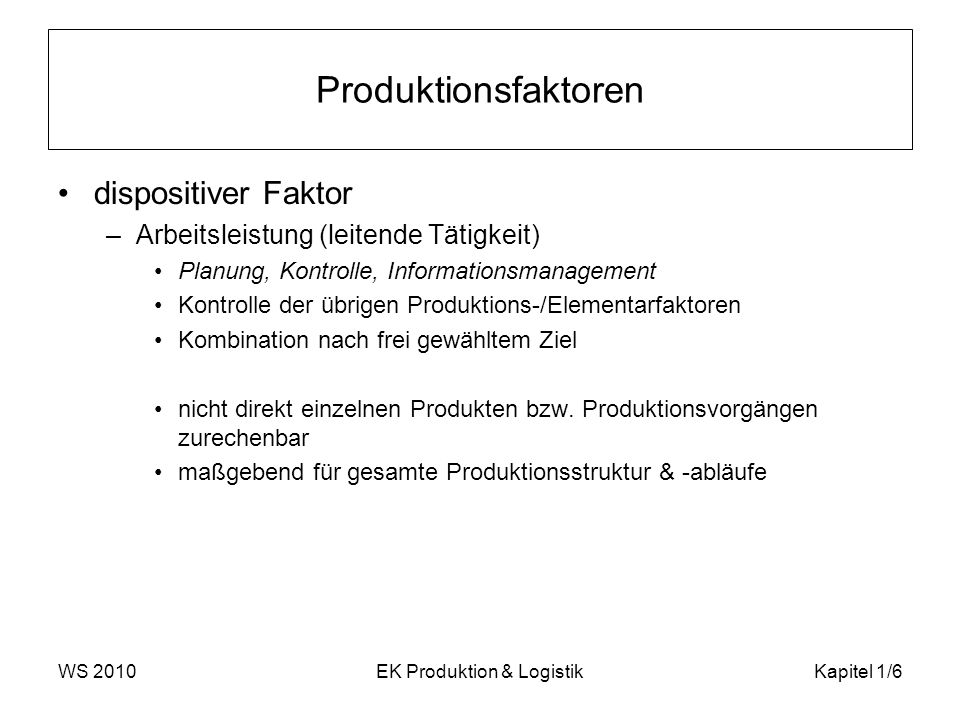 EK Produktion & Logistik