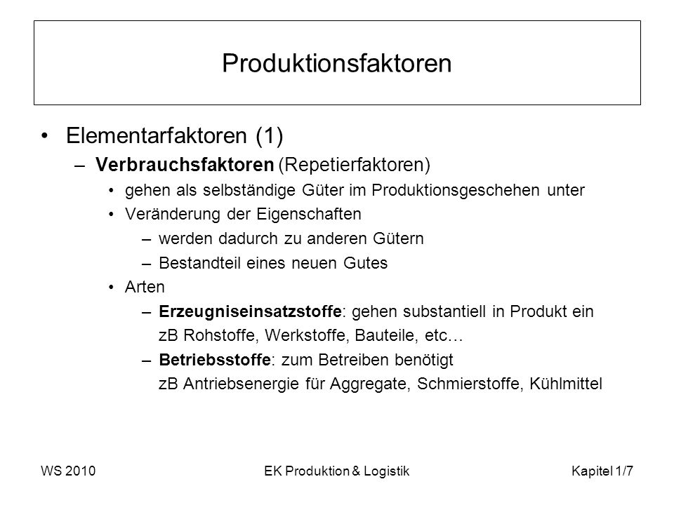 EK Produktion & Logistik