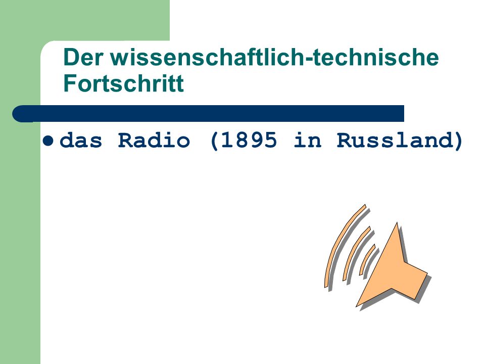 Der wissenschaftlich-technische Fortschritt