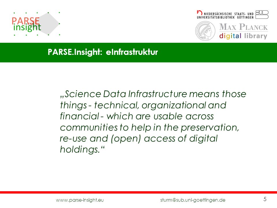 PARSE.Insight: eInfrastruktur