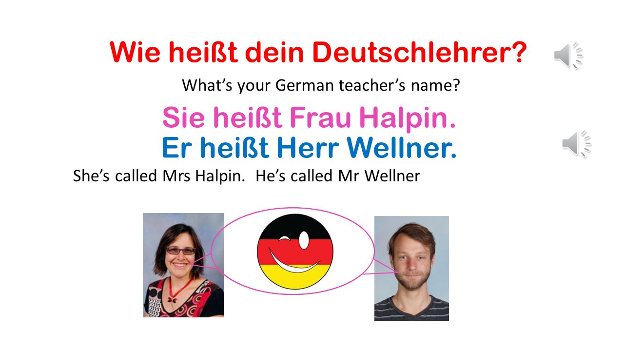 Wie heißt dein Deutschlehrer
