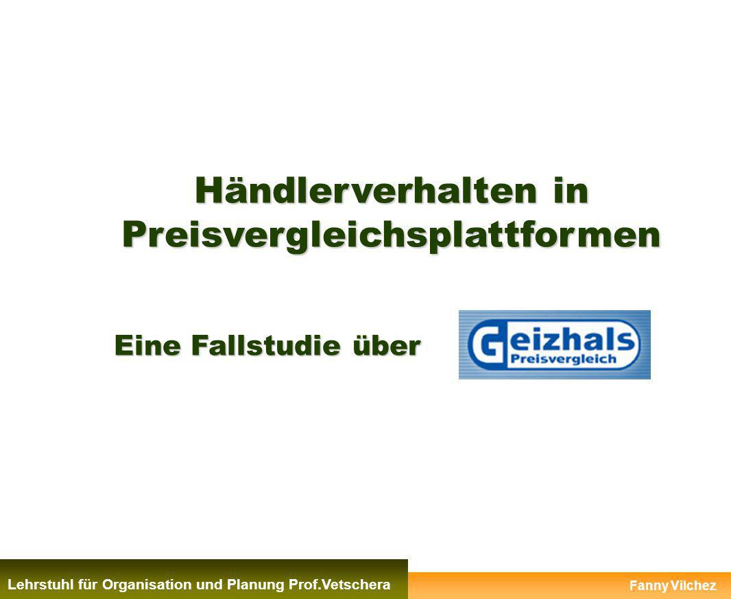 Händlerverhalten in Preisvergleichsplattformen