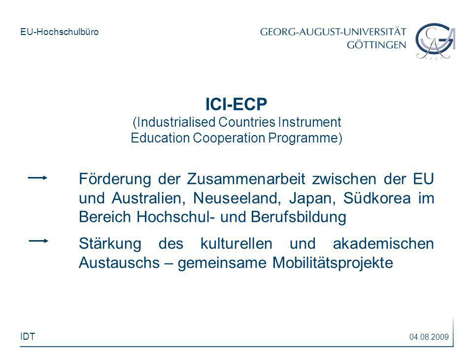 ICI-ECP (Industrialised Countries Instrument. Education Cooperation Programme)