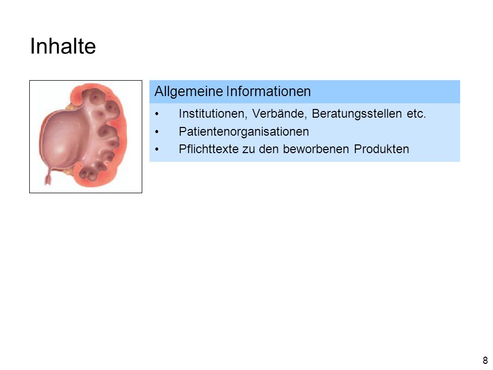 Inhalte Allgemeine Informationen