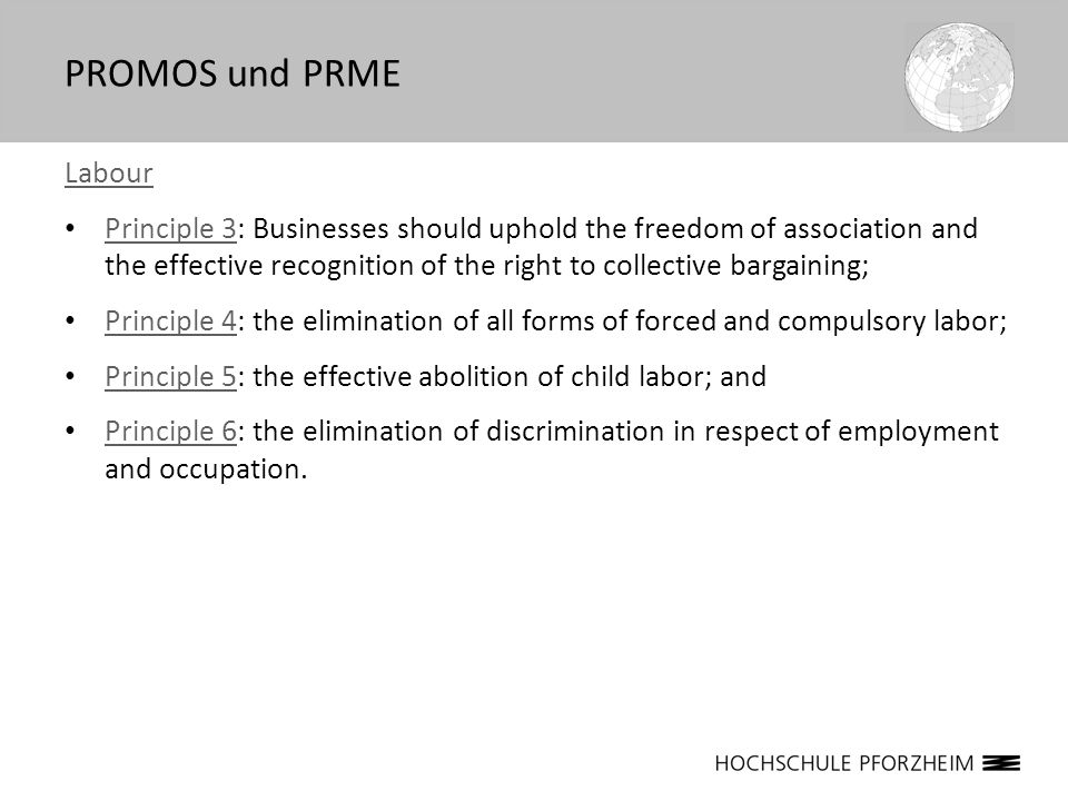PROMOS und PRME Labour.