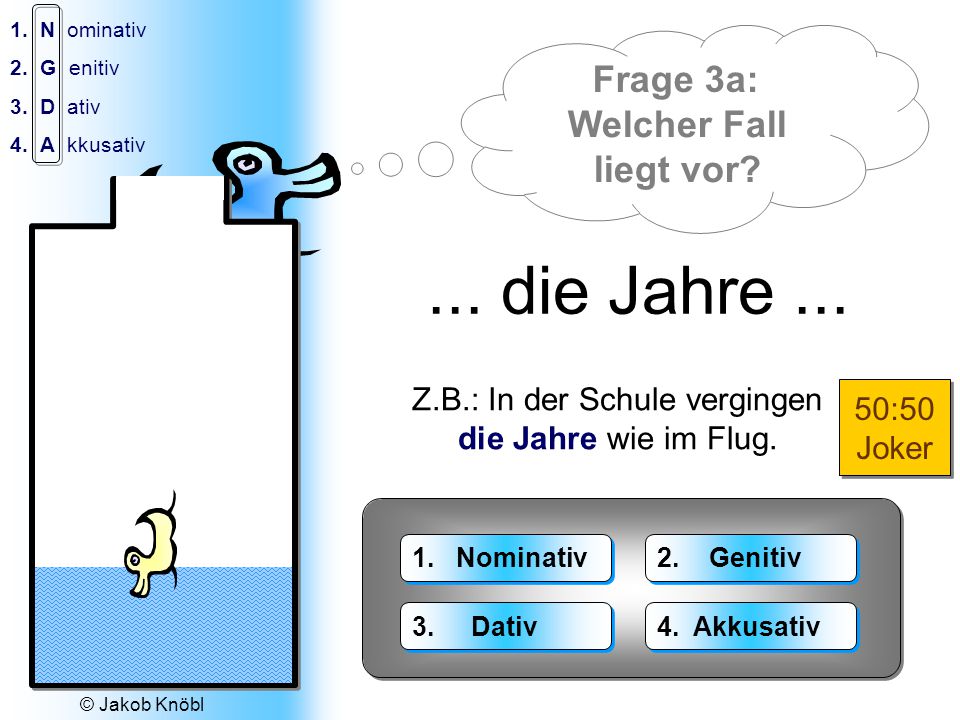 Z.B.: In der Schule vergingen die Jahre wie im Flug.