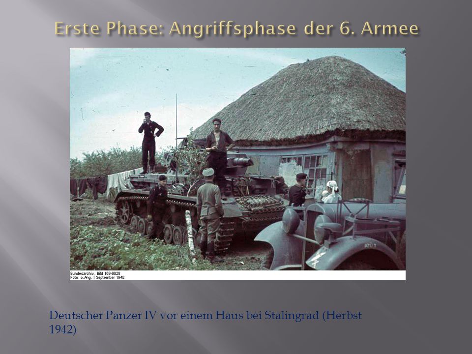 Erste Phase: Angriffsphase der 6. Armee