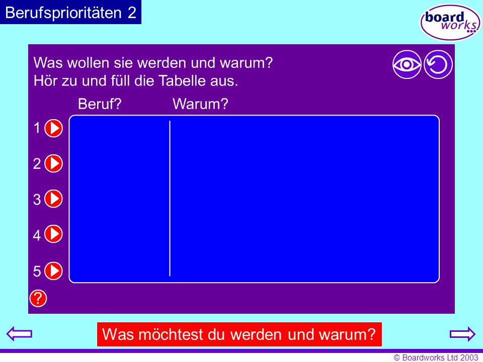 Was möchtest du werden und warum