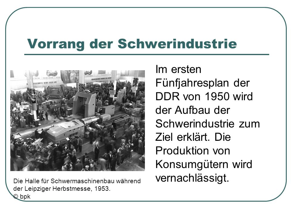 Vorrang der Schwerindustrie