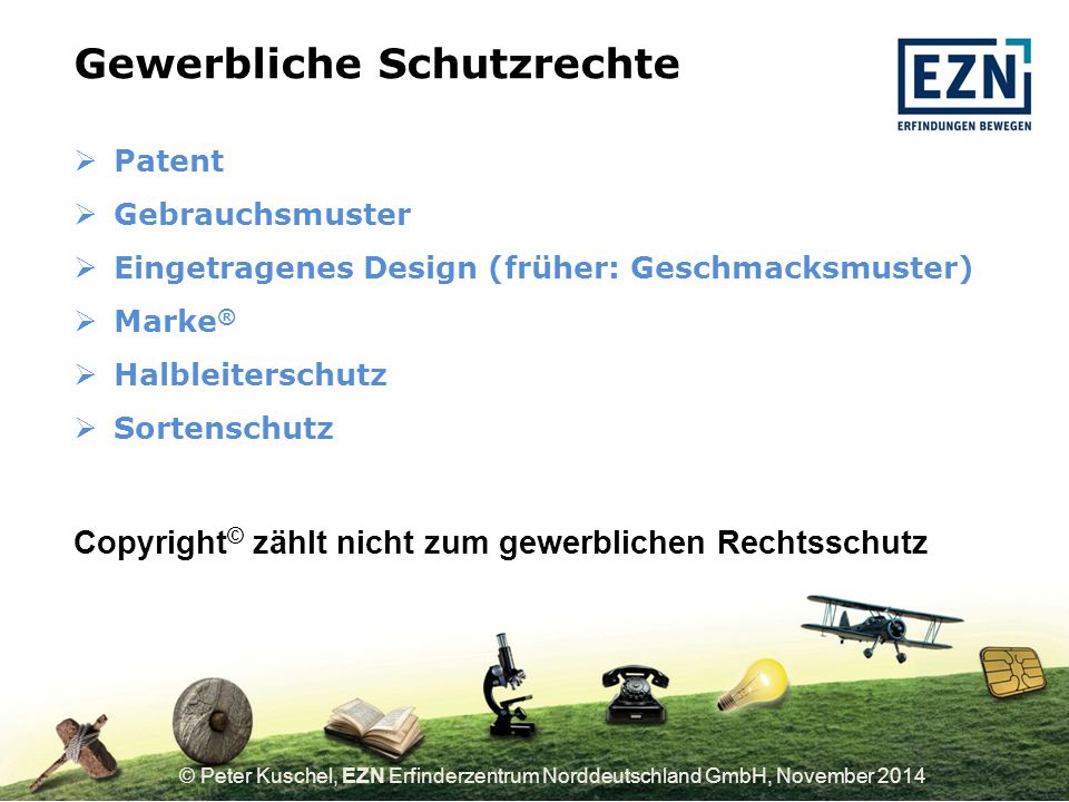 Gewerbliche Schutzrechte
