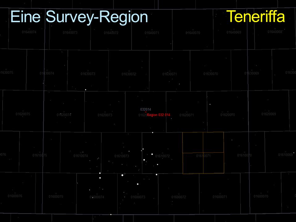 Eine Survey-Region Teneriffa