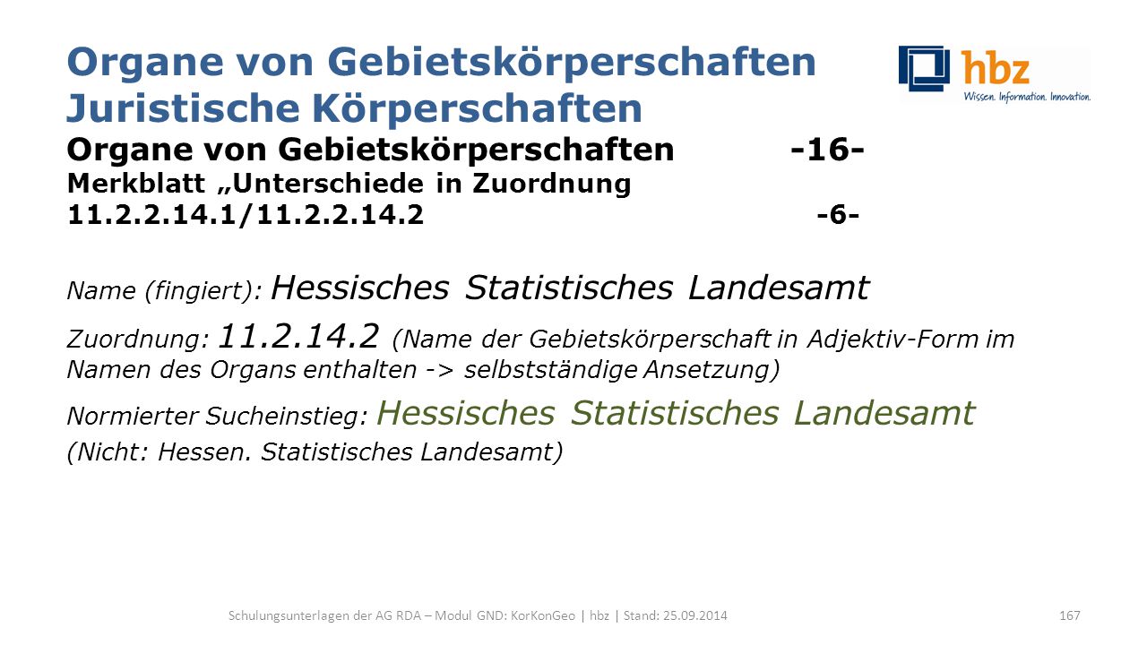 Organe von Gebietskörperschaften Juristische Körperschaften Organe von Gebietskörperschaften -16- Merkblatt „Unterschiede in Zuordnung /