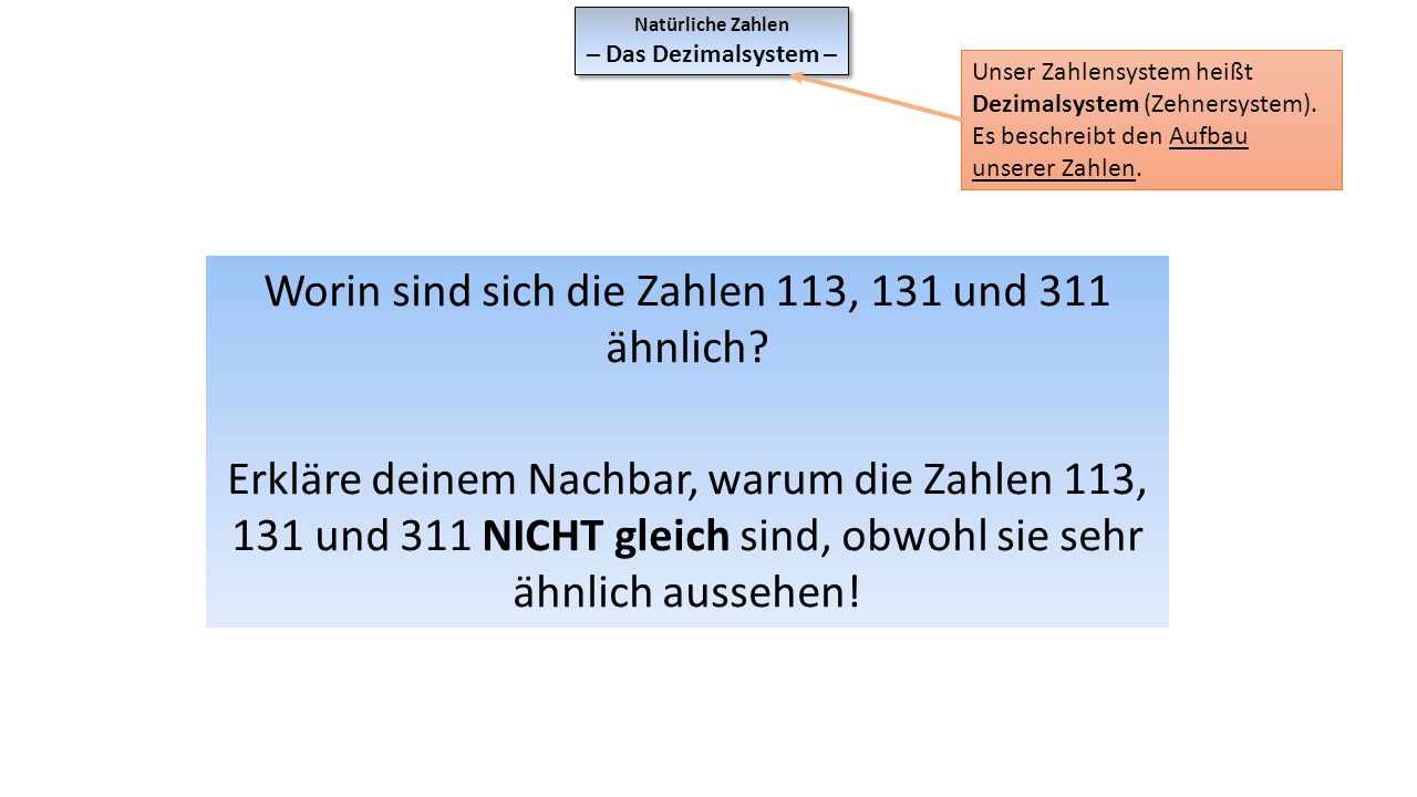 Worin sind sich die Zahlen 113, 131 und 311 ähnlich