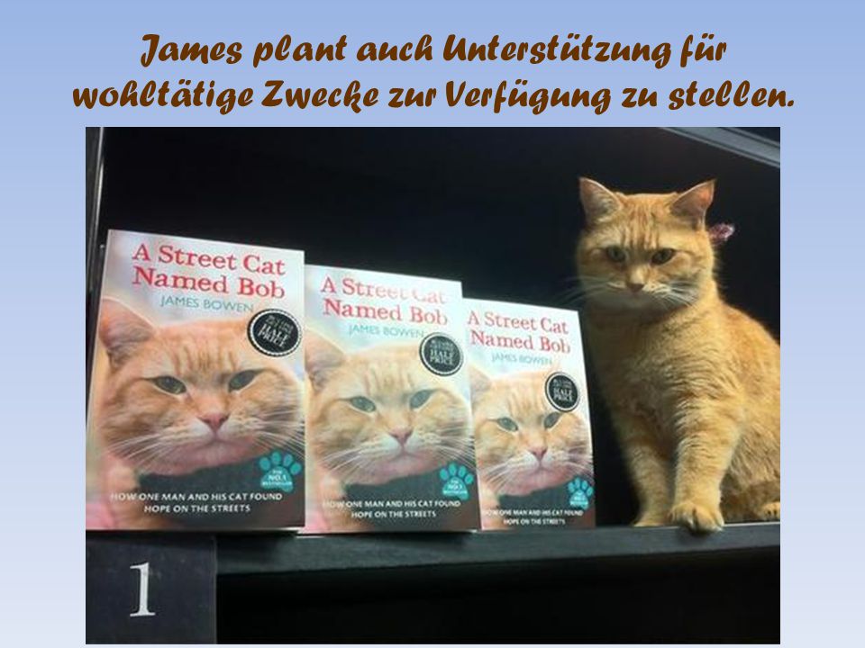 James plant auch Unterstützung für wohltätige Zwecke zur Verfügung zu stellen.