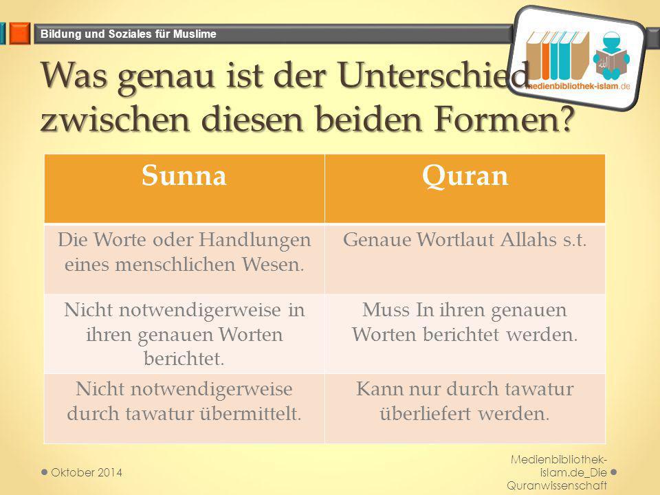 Was genau ist der Unterschied zwischen diesen beiden Formen