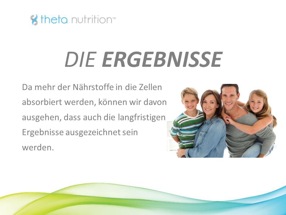 DIE ERGEBNISSE Da mehr der Nährstoffe in die Zellen