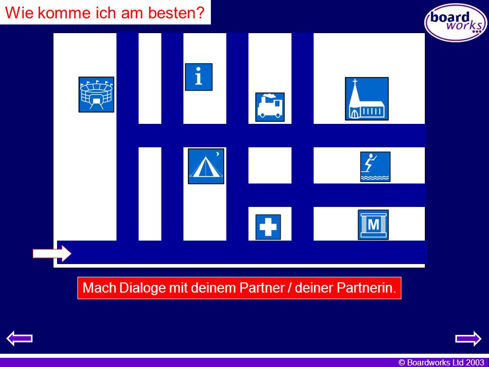 Wie komme ich am besten Mach Dialoge mit deinem Partner / deiner Partnerin.