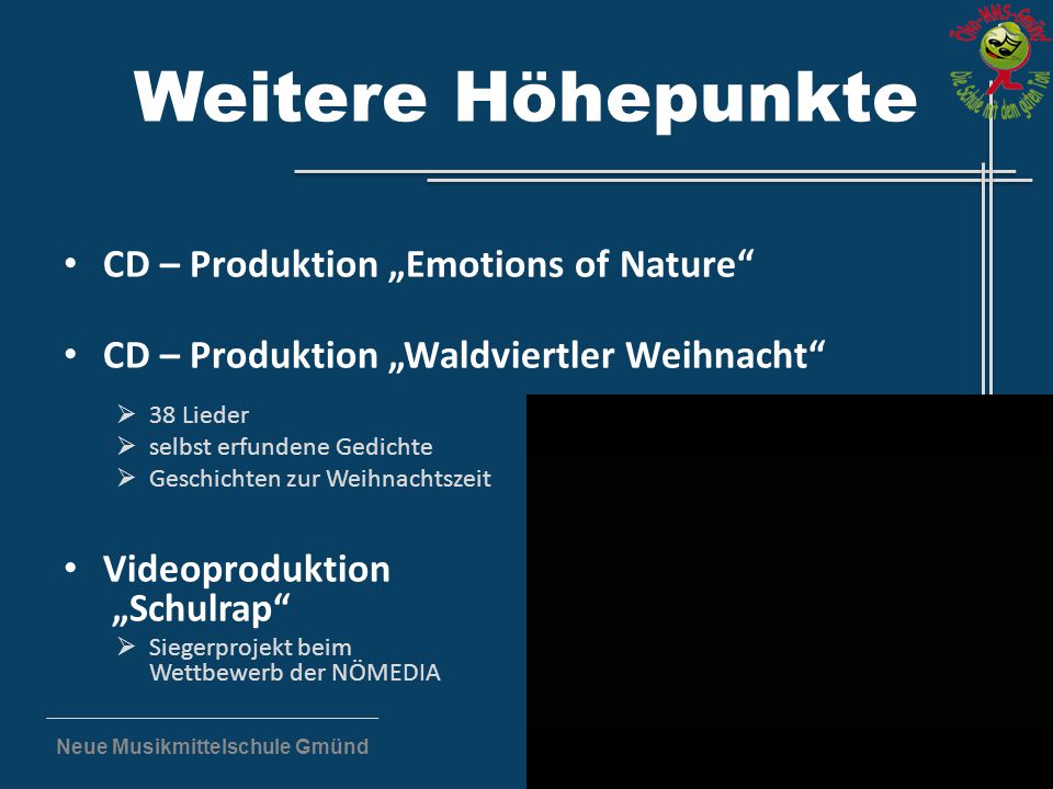 Weitere Höhepunkte CD – Produktion „Emotions of Nature