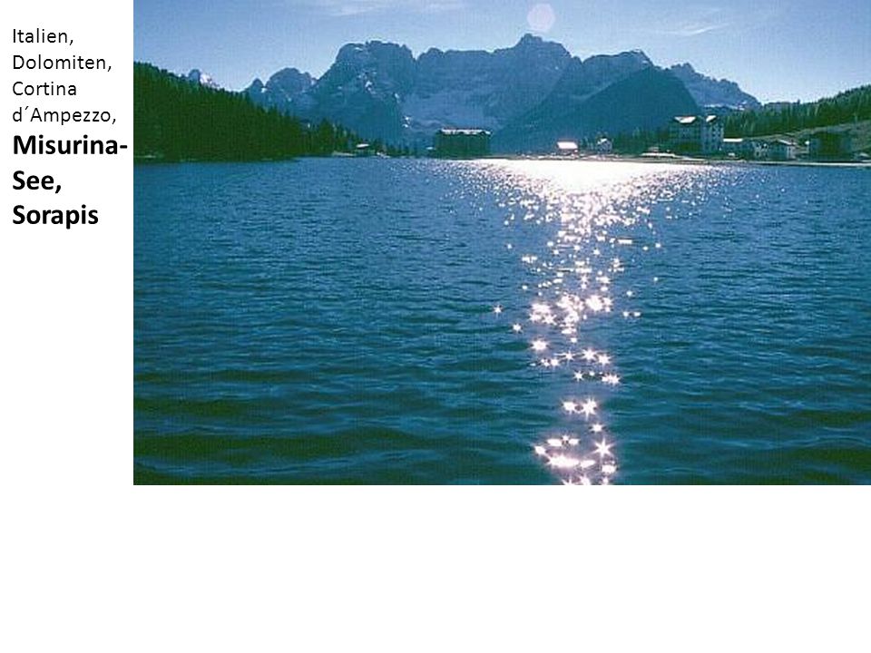 Italien, Dolomiten, Cortina d´Ampezzo, Misurina- See, Sorapis