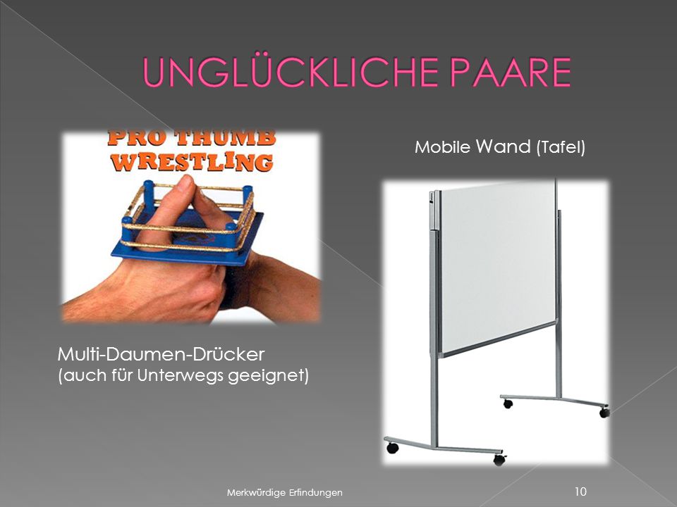 UNGLÜCKLICHE PAARE Multi-Daumen-Drücker Mobile Wand (Tafel)
